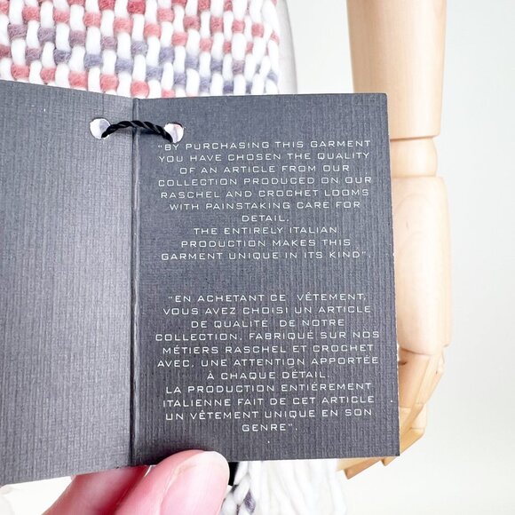 New Wool Blend Scarf Fringe Woven Christmas Gift Birthday Present European Italy - Picture 6 of 10